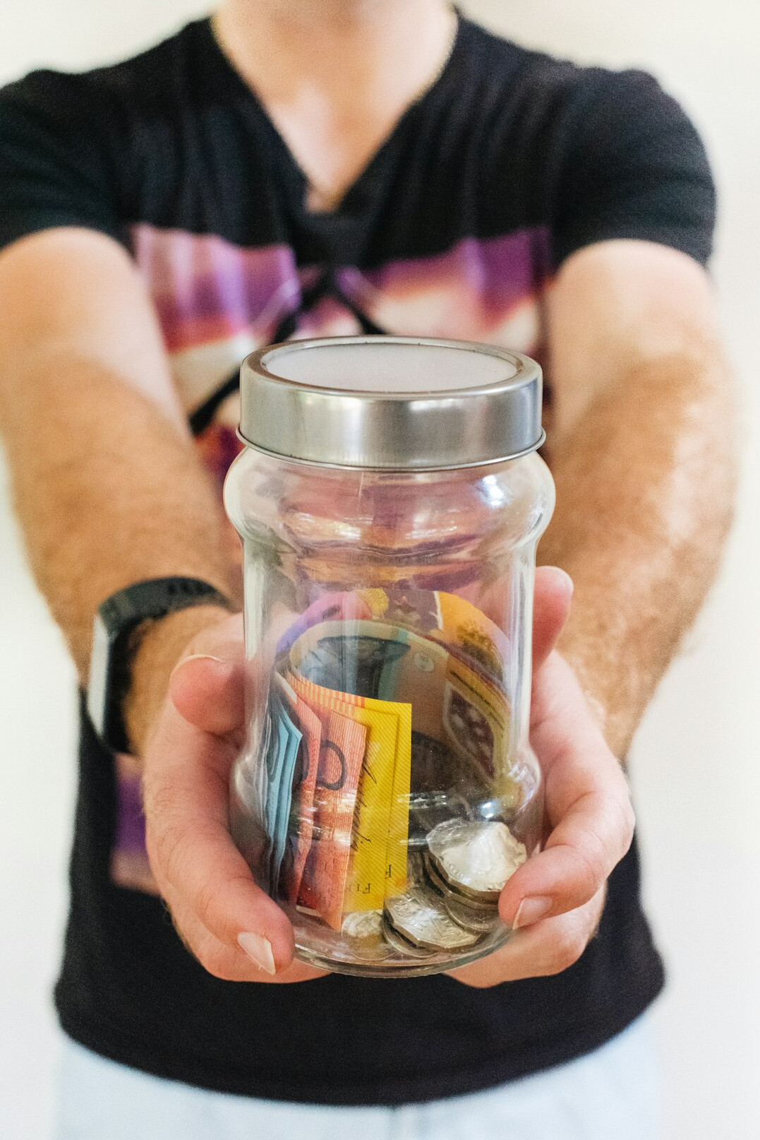 person achieving financial goals