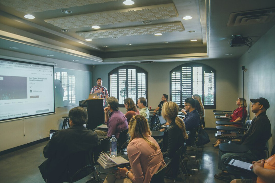 diverse group in classroom